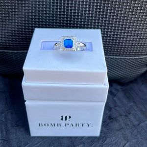 Ring Bomb size 6 cobalt blue
